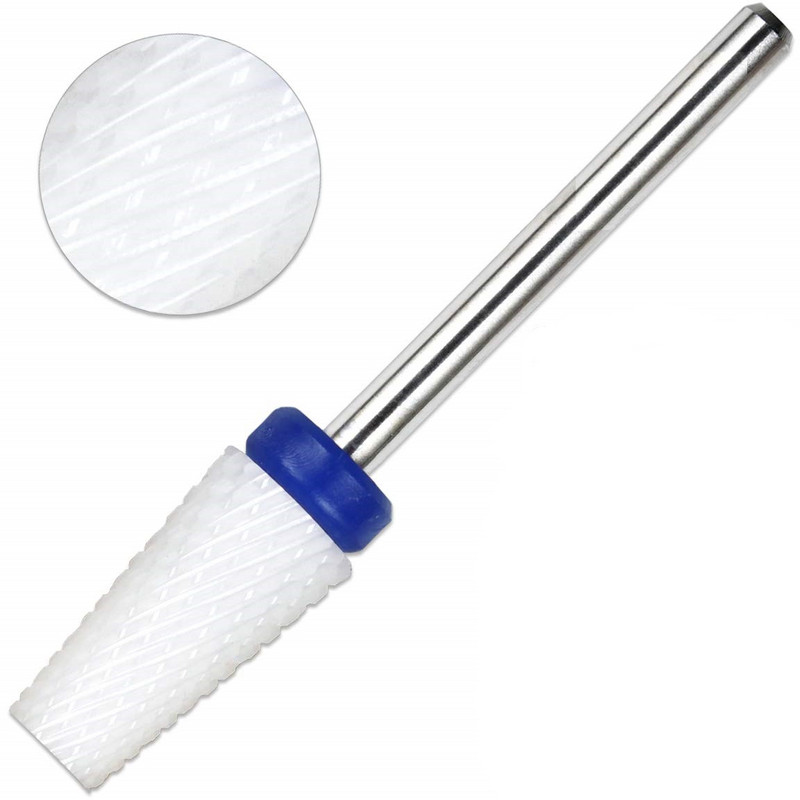 Konusni keramički karbidni svrdlo za brzo uklanjanje akrila ili tvrdog gela - 3/32" drška - manikura, nail art, bušilica