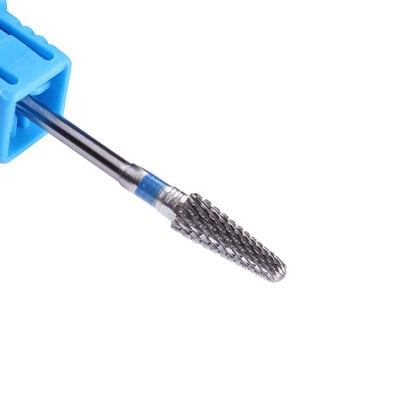 Carbide Nail Bits με κωνικό κωνικό επιδερμίδα Clean bit Nail Art πεντικιούρ Εργαλεία μανικιούρ Αξεσουάρ Ασημένιο μεσαίο τρίξιμο