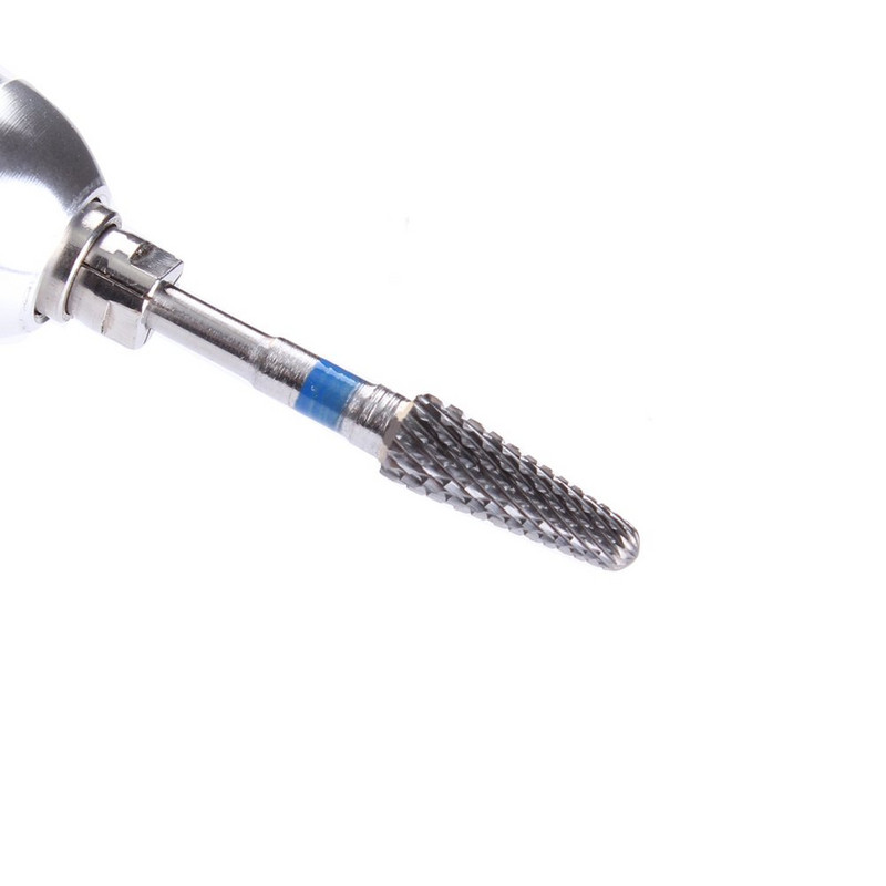 Karbido nagų antgaliai kūgio kūgio odelė Clean Bit Nail Art Pedikiūras Manikiūro įrankiai Priedai Vidutinio grūdėtumo sidabras