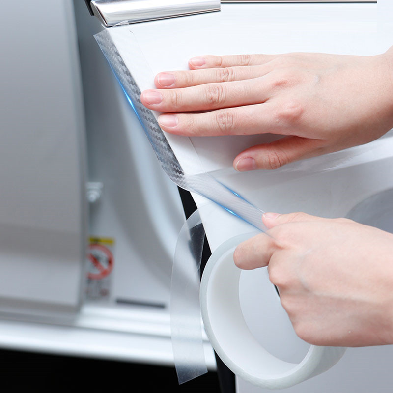 Automobilių apsauginės plėvelės automobilio lipdukai Durų krašto apsauga nuo įbrėžimų, skaidrios plėvelės apsauga Universalus automobilio durų slenksčio lipdukas