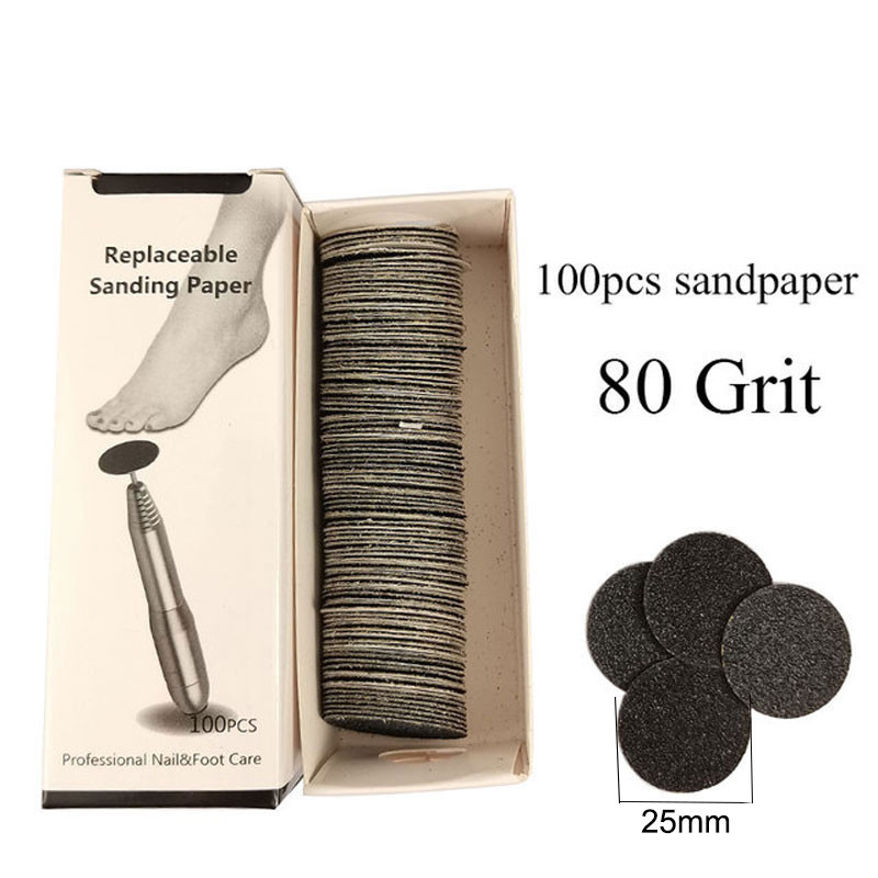Pakaitinis švitrinis popierius Šlifavimo popierius Priedas Elektrinis pėdų nuospaudų šalinimo įrankis Diskiniai diskai Pagalvėlės Pedikiūras Pėdų rasp dildės