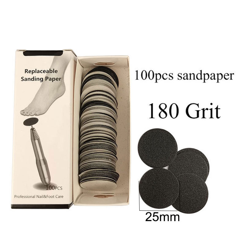 Pakaitinis švitrinis popierius Šlifavimo popierius Priedas Elektrinis pėdų nuospaudų šalinimo įrankis Diskiniai diskai Pagalvėlės Pedikiūras Pėdų rasp dildės