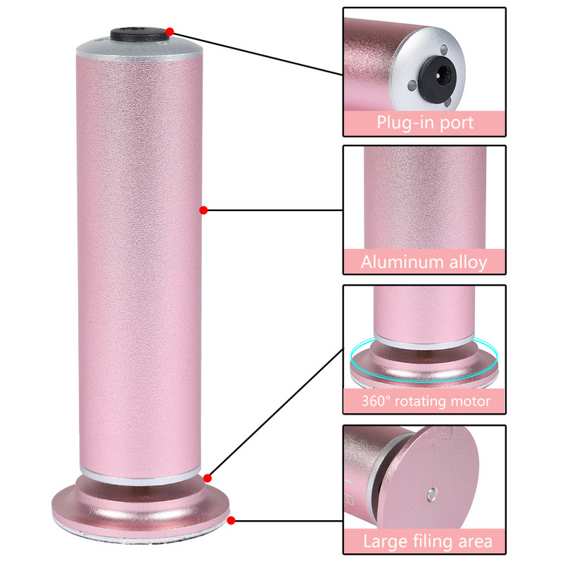 Elektrinis pedikiūro pėdų priežiūros įrankis dildės pedikiūro nuospaudų šalinimo priemonė Įkraunama pjovimo dildė pėdų negyvai odai nuospaudų žievelės valiklis