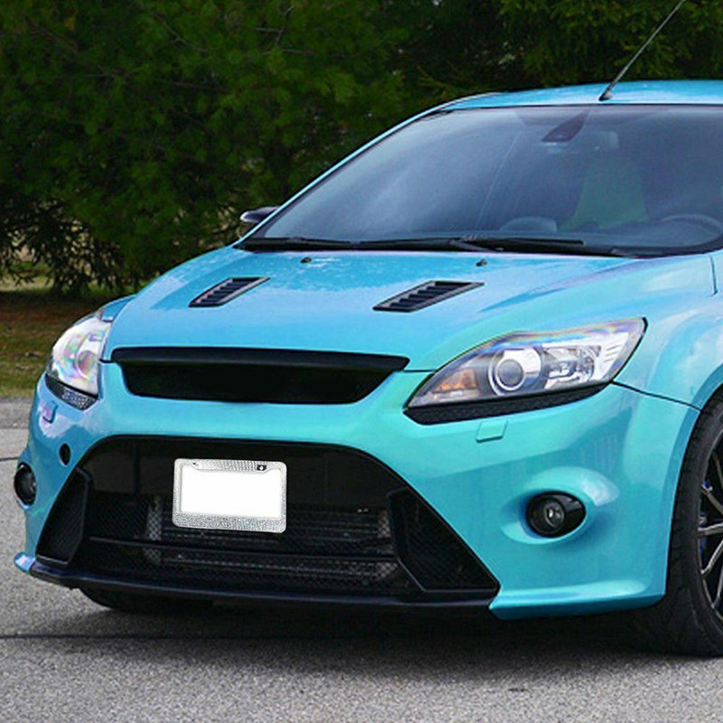 Bling Crystal valstybinio numerio rėmelis Moteriškas valstybinio numerio rėmelis Licencijos dangtelio laikiklis Kalnų krištolinis automobilio licencijos rėmas, skirtas JAV Kanadai