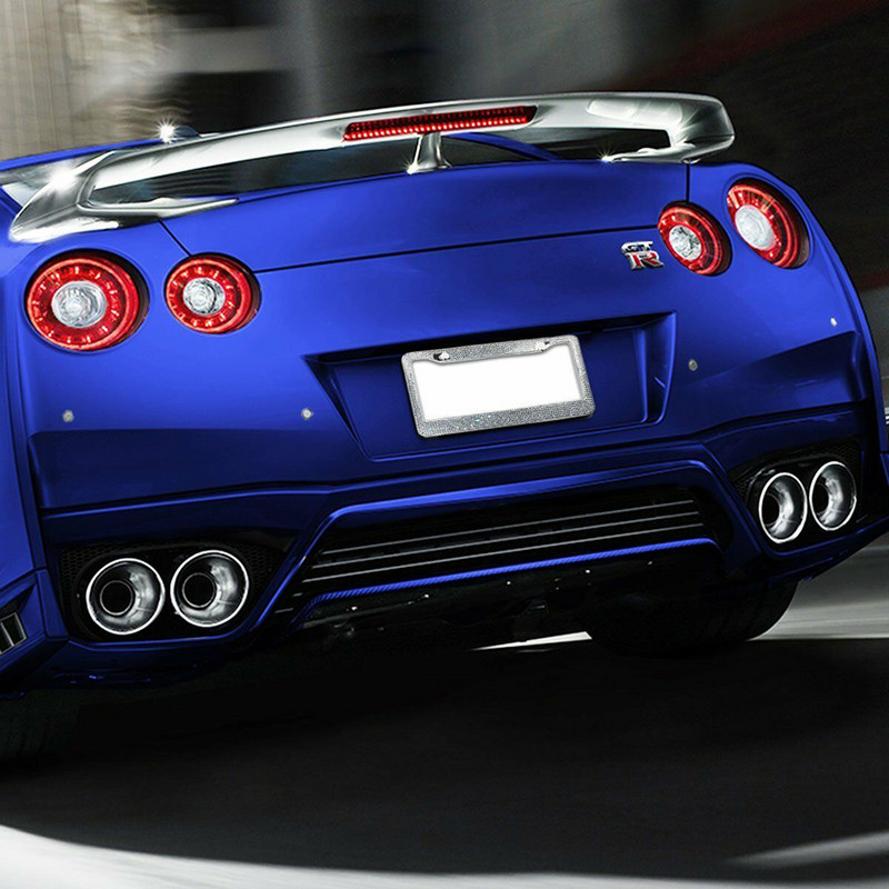 Bling Crystal valstybinio numerio rėmelis Moteriškas valstybinio numerio rėmelis Licencijos dangtelio laikiklis Kalnų krištolinis automobilio licencijos rėmas, skirtas JAV Kanadai