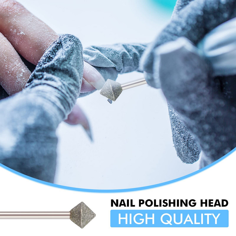 10 mm deimantiniai nagų antgaliai, skirti nagų dailės formavimui nuo galvos iki nagų manikiūro pedikiūro odelių grąžtai Efile priedai