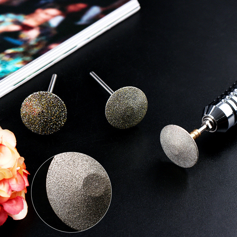 Pedikiūro deimantinis grąžtas 3/32 colių nerūdijančio plieno profesionalus pedikiūrinis pedikiūrinis pėdų dildė Manikiūro nagų mažinimo grąžtas