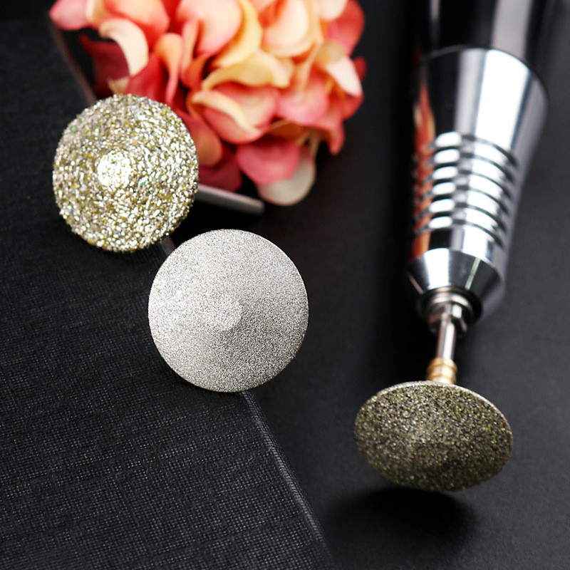 Pedikiūro deimantinis grąžtas 3/32 colių nerūdijančio plieno profesionalus pedikiūrinis pedikiūrinis pėdų dildė Manikiūro nagų mažinimo grąžtas