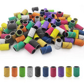 Šlifavimo juostų rinkinys 100 vnt. mišrių spalvų nagų šlifavimo dangtelis nagų grąžtams Efile manikiūro gelio lako valiklis Viskas manikiūrui