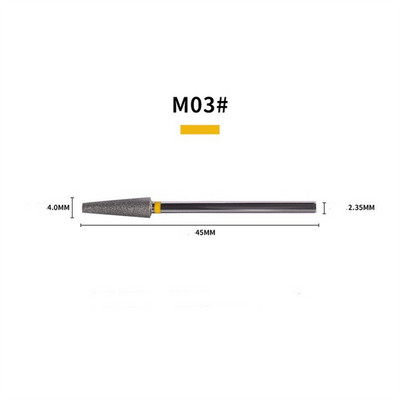 3/32 colių nagų grąžtai Diamond Profesionalus frezavimas manikiūro odelių akrilo gelio nagams XF/F/M Grit