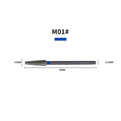 3/32 colių nagų grąžtai Diamond Profesionalus frezavimas manikiūro odelių akrilo gelio nagams XF/F/M Grit