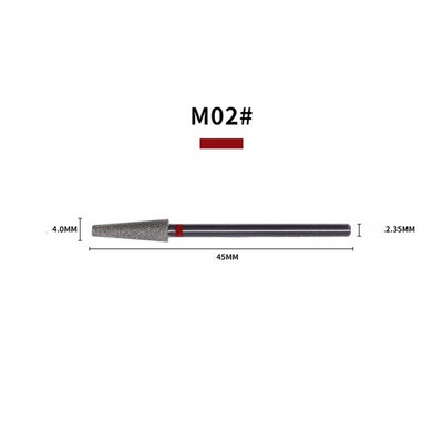 3/32 colių nagų grąžtai Diamond Profesionalus frezavimas manikiūro odelių akrilo gelio nagams XF/F/M Grit