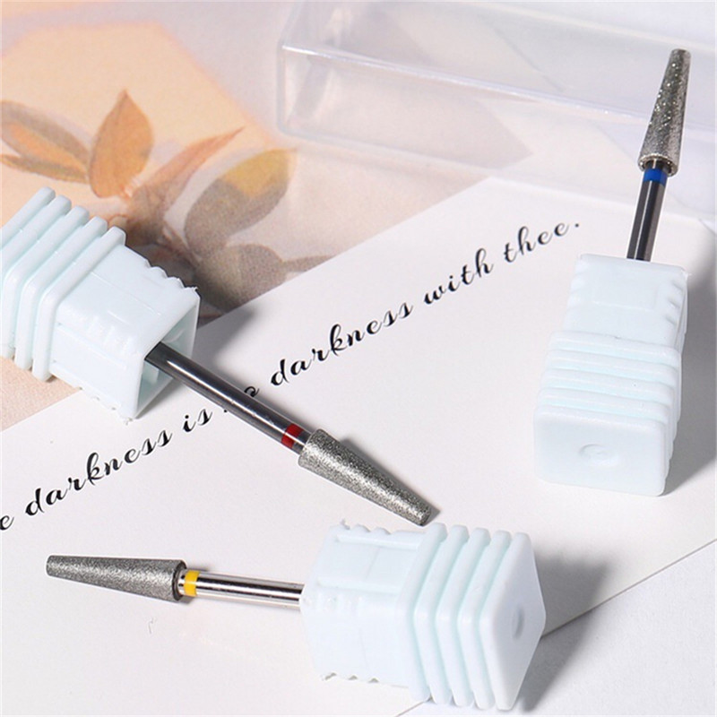 3/32 colių nagų grąžtai Diamond Profesionalus frezavimas manikiūro odelių akrilo gelio nagams XF/F/M Grit