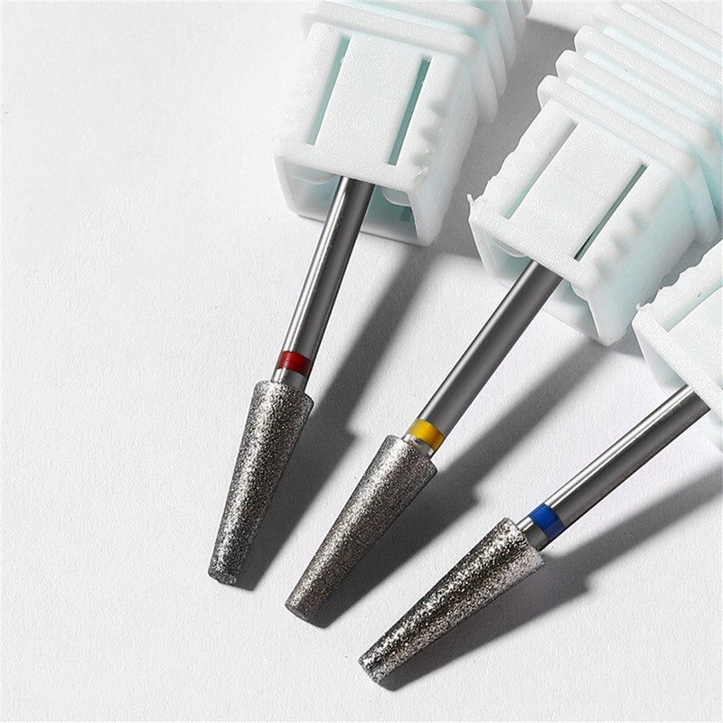 3/32 colių nagų grąžtai Diamond Profesionalus frezavimas manikiūro odelių akrilo gelio nagams XF/F/M Grit