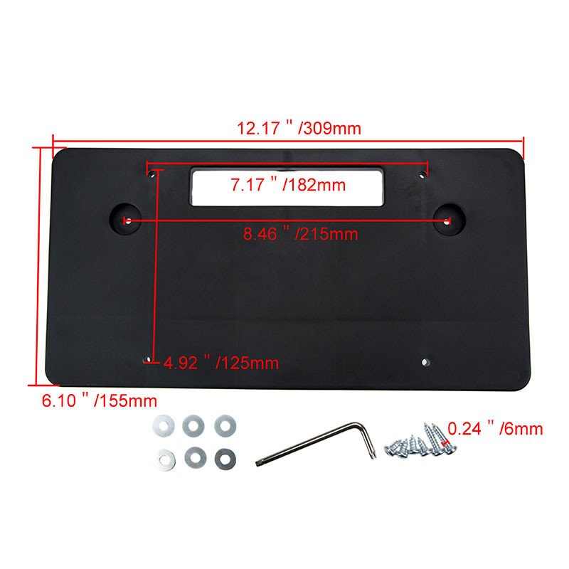 Suport universal pentru plăcuță de înmatriculare frontală auto Licență auto Kit de montare cadru din plastic PP pentru piese auto SUBARU Forester 2014-2018