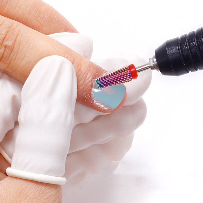 Spalvingi volframo gręžtuvai, 3/32 colių (2,35 mm) daugiafunkciniai nagų pjaustytuvai, kūginės formos tiesaus kirpimo, viskas manikiūrui