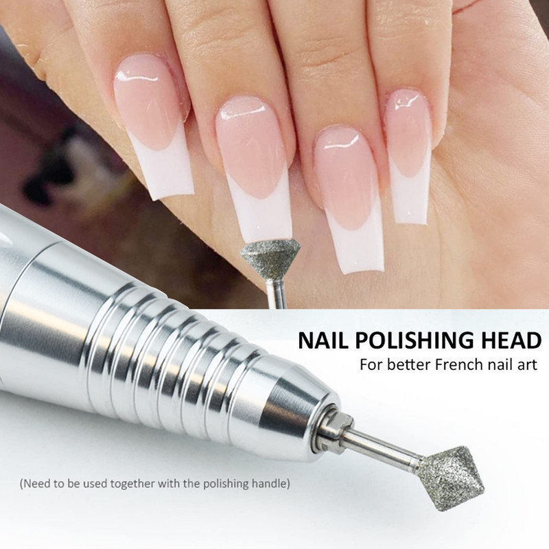 Rombas 3/32" deimantiniai manikiūro grąžtai frezavimo staklės elektrinei gręžimo mašinai nagų šlifuoklis manikiūro pedikiūrui