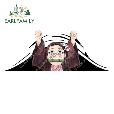 EARLFAMILY 13 cm x 4,4 cm Nezuko Demon Slayer autómatricák szörfdeszka motorkerékpár matrica lakókocsi graffiti ablaktartozékokhoz