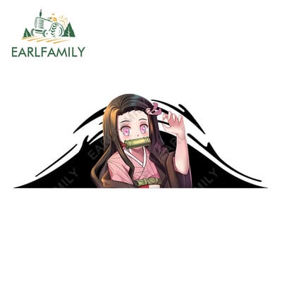 EARLFAMILY 13 cm x 4,4 cm Nezuko Demon Slayer autómatricák szörfdeszka motorkerékpár matrica lakókocsi graffiti ablaktartozékokhoz