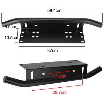 Универсален офроуд LED светлинна лента Държач за рамка за SUV Държач за лампа Скоба за монтаж на светлини за дървени трупи Предна броня Регистрационен номер