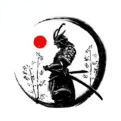 TT Creative 13 cm-es Samurai Warrior autómatrica, karcmentes napvédő dekoráció lakóautóhoz, ablakos graffiti matrica