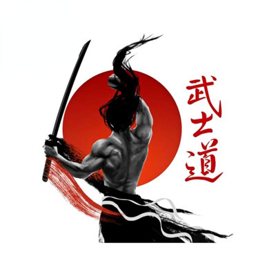 TT Creative 13 cm-es Samurai Warrior autómatrica, karcmentes napvédő dekoráció lakóautóhoz, ablakos graffiti matrica
