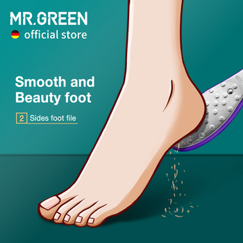 MR.GREEN Εργαλεία περιποίησης ποδιών πεντικιούρ Λίμα ποδιών Rasps Callus Dead Skin Dead Set Skin Remover Σετ από ανοξείδωτο ατσάλι Professional Two Sides