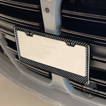 Universal US CA EU Standard μέγεθος Carbon Fiber Κάλυμμα πλαισίου κάλυμμα πλαισίου αξεσουάρ αυτοκινήτου για μπροστινό πίσω