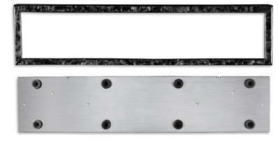 Universalus US CA ES standartinio dydžio anglies pluošto automobilio valstybinio numerio ženklo rėmo dangtelio laikiklis, automatinio priedo TAG dangtelis priekiniam galiniam