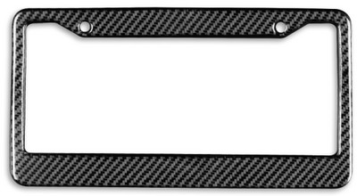 Universalus US CA ES standartinio dydžio anglies pluošto automobilio valstybinio numerio ženklo rėmo dangtelio laikiklis, automatinio priedo TAG dangtelis priekiniam galiniam