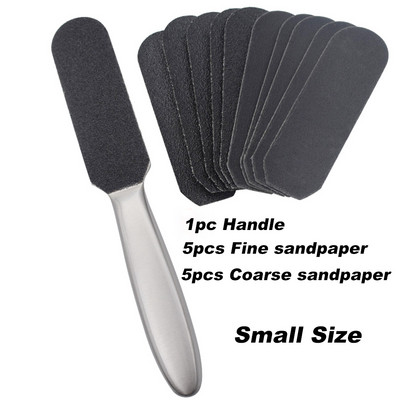 Nerūdijančio plieno pėdų dildės dvipusės pedikiūrinės pėdų rasp pagalvėlės nuospaudų valiklis pėdų šveitiklis negyvai kietai įtrūkusiai odai pašalinti