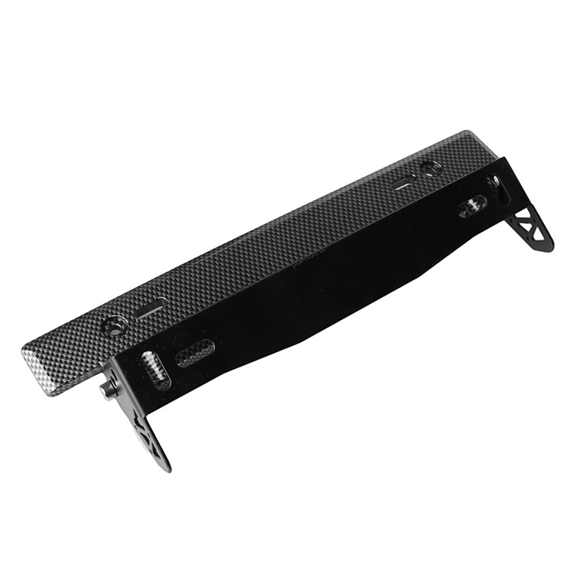 Universalus lenktyninis anglies pluošto reguliuojamo numerio automobilio valstybinio numerio rėmo laikiklis