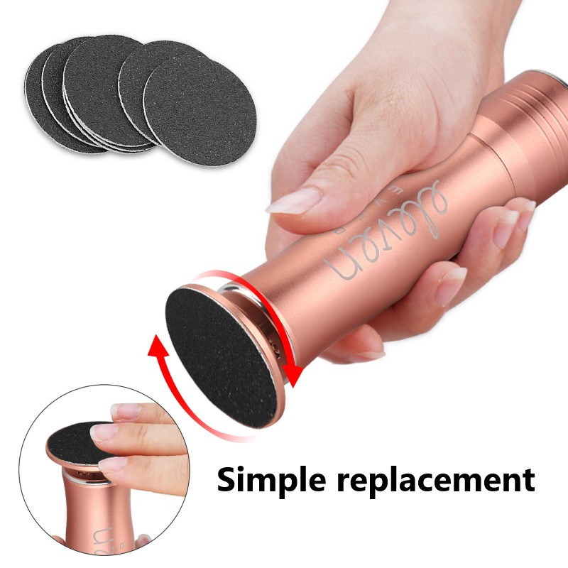 Profesionalus belaidis elektrinis pėdų dildės odelių nuospaudų šalinimo aparatas pedikiūro įrankiai pėdų kulnų priežiūros priemonė, įkraunama USB