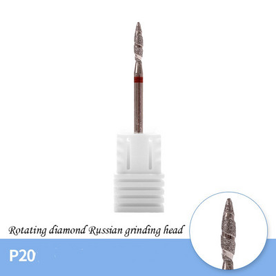 6 vnt deimantinių nagų grąžtų rinkinys su 6 vnt nagų šlifavimo juostomis įtvaro antgalio spiralės frezavimo pjaustytuvas vidutinio smulkumo nagų įrankiais