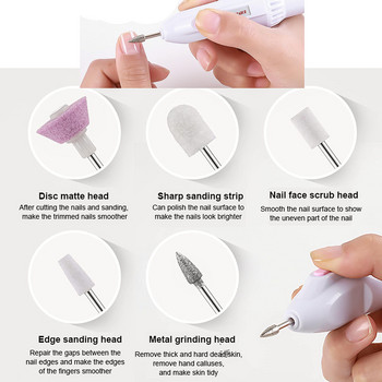 Σετ φρέζες για μανικιούρ, 3/32\'\'(2,35mm) Professional Efile Nail Bit Nail Art Tools for Acrylic Gel Nails