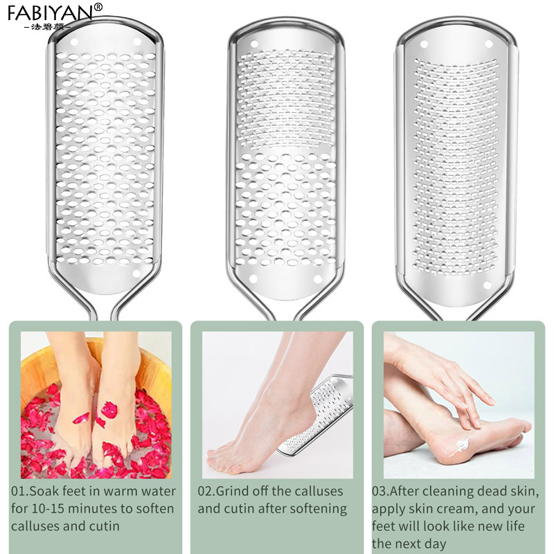 Nerūdijančio plieno pedikiūro pėdų dildė nuospaudos žievelės kietos negyvos odos valiklis pėdų rasp grandiklis pėdų šlifuoklis