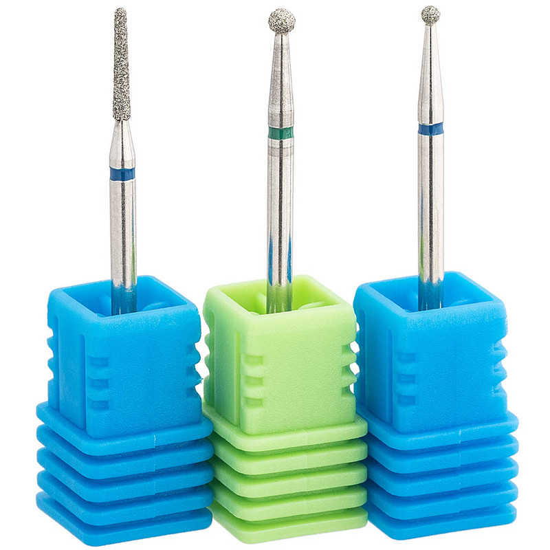 Deimantiniai nagų grąžtai odelių valymui iš karbido frezavimo pjaustytuvai manikiūro pedikiūro nagų dailės įrankiai elektriniam nagų dildinimo aparatui