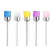 1 vnt. nagų valymo šepečio antgalis nagų gręžimo mašinai Nailono medžiaga Nail Art Priedai 5 spalvų 3/32 colių frezavimo staklės