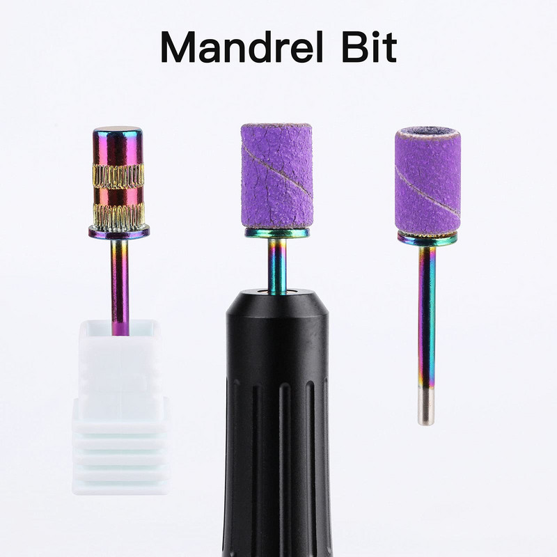 Nagų šlifavimo juostos 100 vnt Profesionalios nagų gręžimo šlifavimo juostos, Grit 80#/120#/240# Zebra Efile šlifavimo juostos