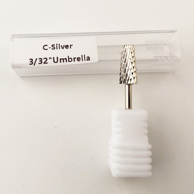 Aukščiausios kokybės kūginės vamzdinės nagų grąžtai, 2,35 mm manikiūro grąžtai, skirti elektrinei Dremel gręžimo mašinai, nagų priedai, nagų įrankiai