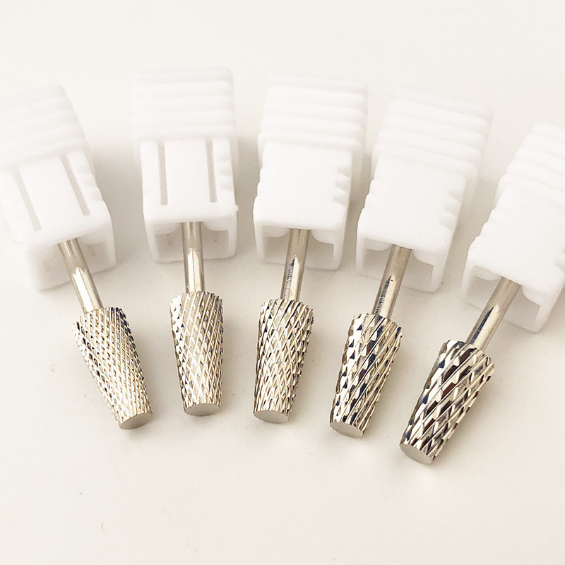 Aukščiausios kokybės kūginės vamzdinės nagų grąžtai, 2,35 mm manikiūro grąžtai, skirti elektrinei Dremel gręžimo mašinai, nagų priedai, nagų įrankiai
