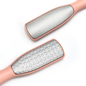 Pėdų priežiūros įrankis Dvipusis nerūdijančio plieno pėdų šlifuoklis, skirtas negyvai pėdų odai pašalinti nuospaudų žievelę