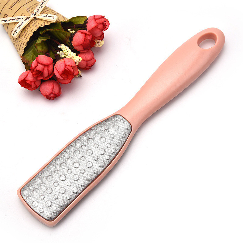 Pėdų priežiūros įrankis Dvipusis nerūdijančio plieno pėdų šlifuoklis, skirtas negyvai pėdų odai pašalinti nuospaudų žievelę