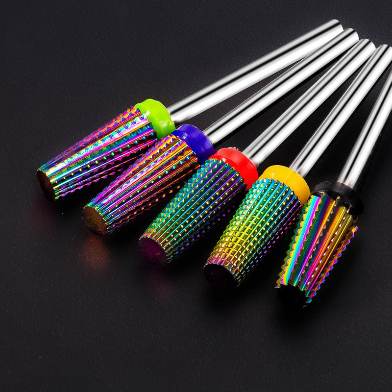 5 viename frezavimo pjoviklis kūginis apsauginis nagų grąžtas Tiesiai pjaustomas odelių pjoviklis manikiūrui pašalinti gelinius nagus