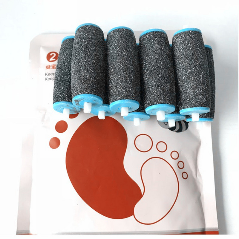 2Pcs Električna turpija za stopala Vakuumski alati za pedikuru kalusa Alat za njegu kože stopala Zamjena glave valjka za uklanjanje tvrde kože