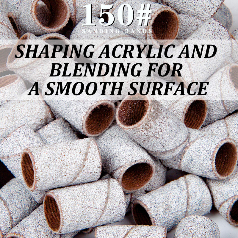 Nagų grąžtų rinkinys su 300 vnt šlifavimo juostomis #80#150#240 Grits Elektriniai nagų šlifuokliai Gręžimo antgalių rinkinys Zebra šlifavimo juosta