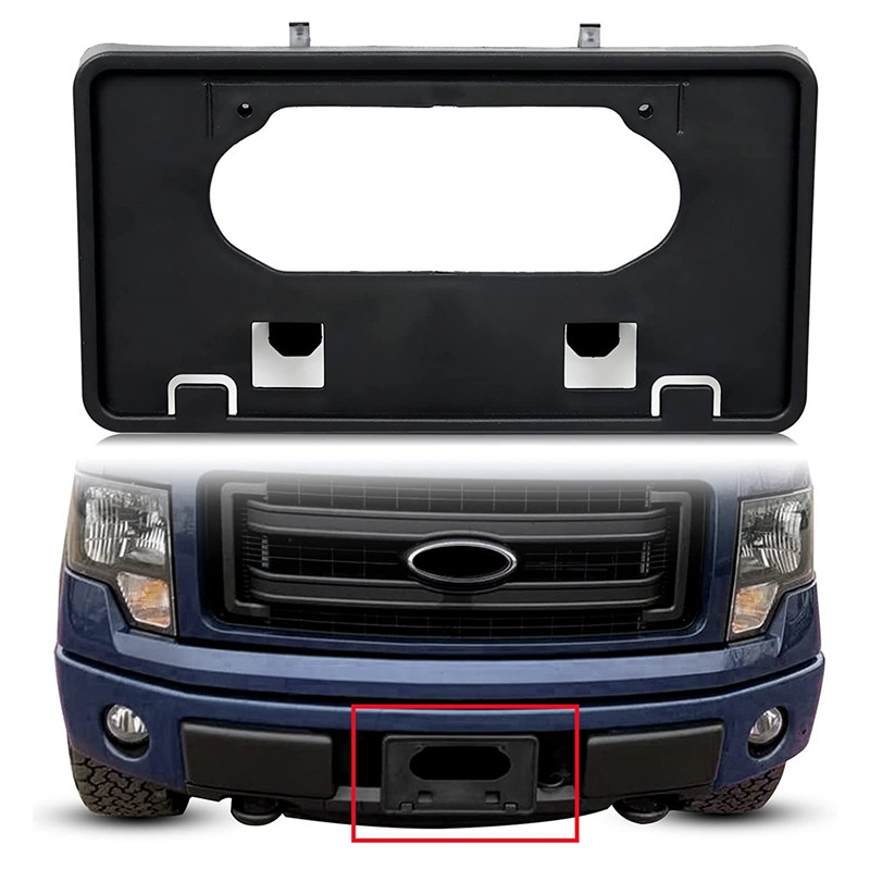 Pentru Ford F150 2009-2014 Suport plăcuță de înmatriculare pentru bara față Suport de montare cadru 9L3Z17A385A 9L3Z-17A385-A