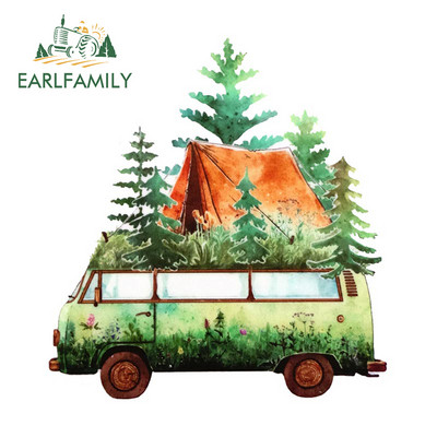EARLFAMILY 13 cm X 7,7 cm Vanlife autómatricákhoz Fényvédő Occlusion Scratch Matricák Vinil Laptop Lakókocsi Dekor Autó Styling