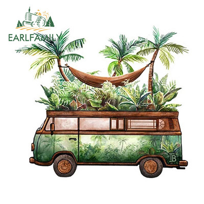 EARLFAMILY 13 cm X 7,7 cm Vanlife autómatricákhoz Fényvédő Occlusion Scratch Matricák Vinil Laptop Lakókocsi Dekor Autó Styling