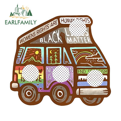 EARLFAMILY 13 cm X 7,7 cm Vanlife autómatricákhoz Fényvédő Occlusion Scratch Matricák Vinil Laptop Lakókocsi Dekor Autó Styling